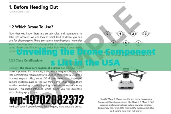 Unveiling the Drone Components List in the USA